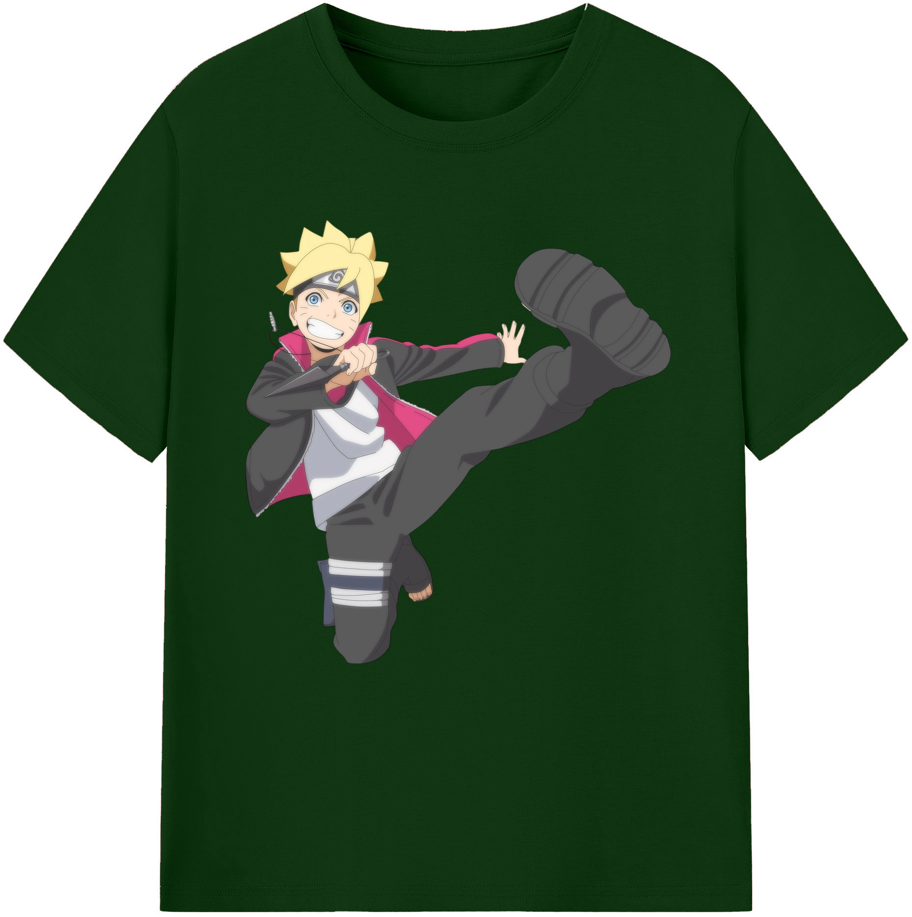 （画像用） NARUTO -ナルト- うずまき ボルト Uzumaki Boruto 綿100％半袖Tシャツ（フロントプリント）